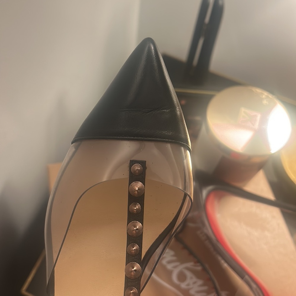 Christian Louboutin Nosy Spikes 100 KID/PVC - Picture 15 of 16